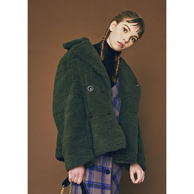 [40% sale]shearling short coat
