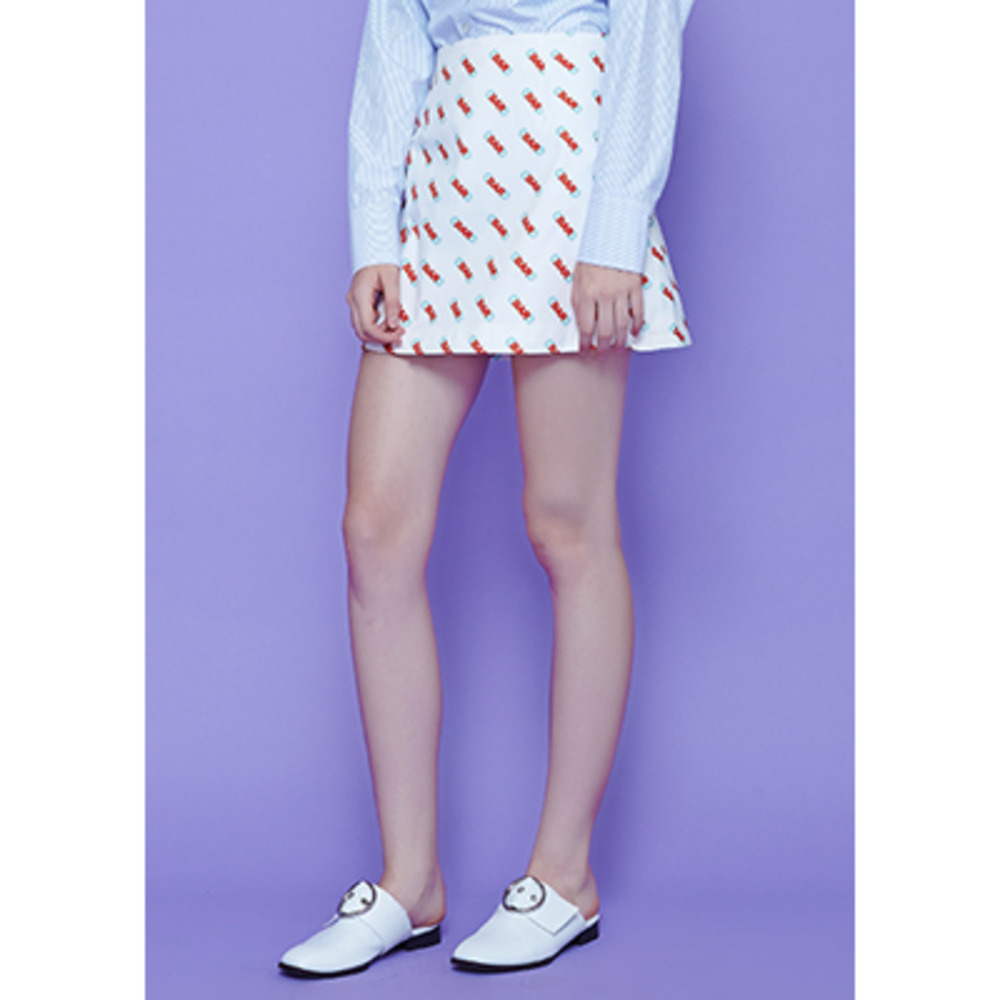 [50% sale]BAR print skirt
